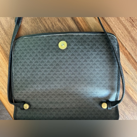 Liz Claiborne Black triangle purse Vintage 1984 1985 excellent condition - Picture 3 of 17